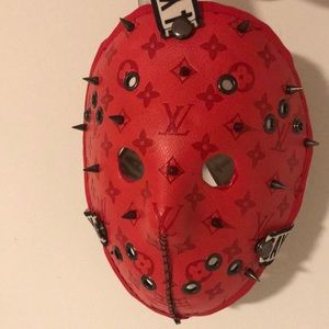Custom Louis Vuitton Jason Mask with Studs